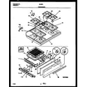 Tappan 30-3352-00-03 cooktop and broiler drawer parts diagram