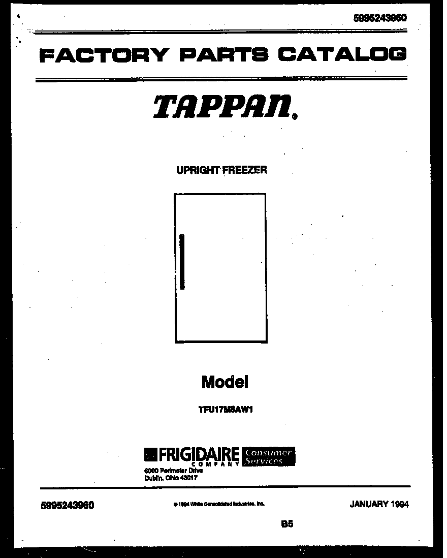 Tappan TFU17M6AW1 null diagram