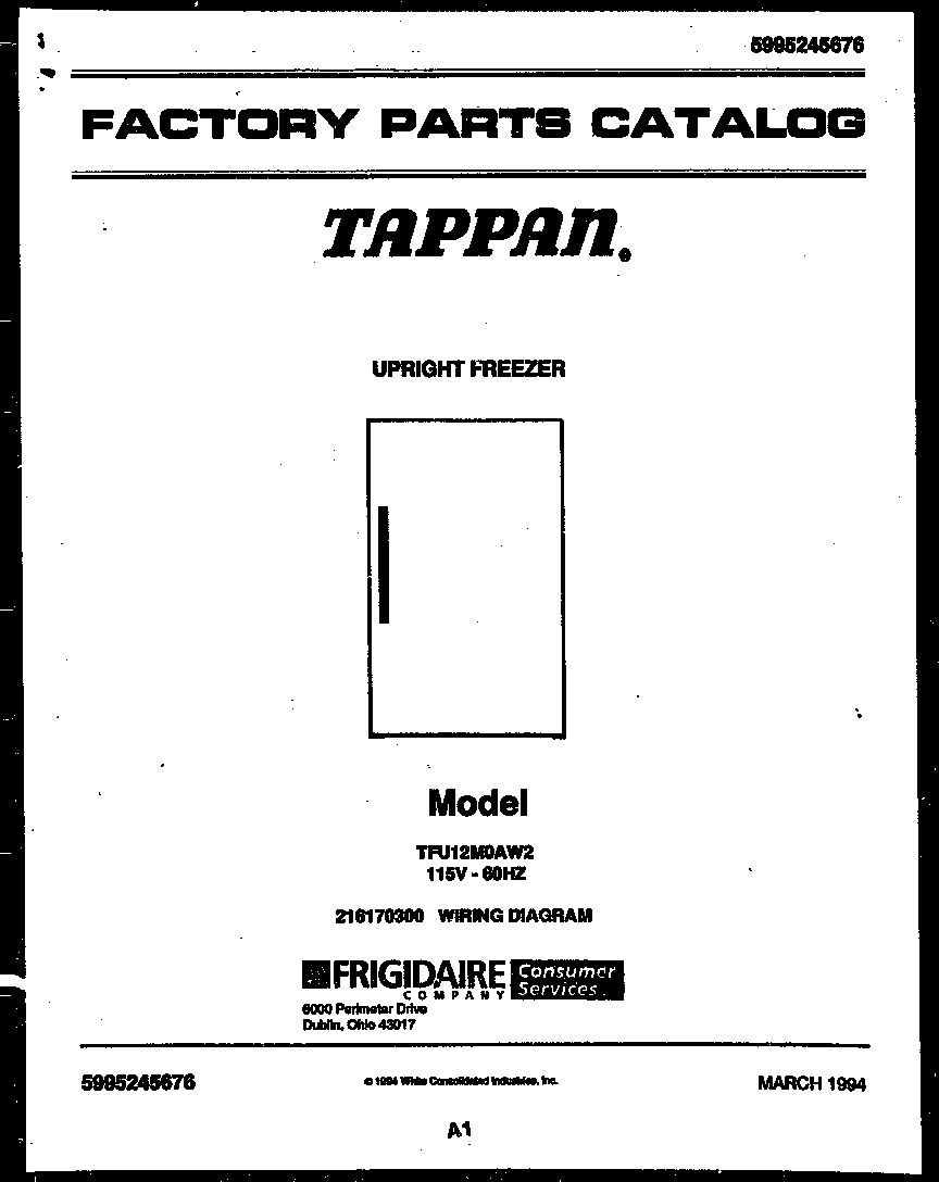 Tappan TFU12M0AW2 null diagram