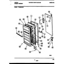 Tappan TFU09M4AW3 door parts diagram
