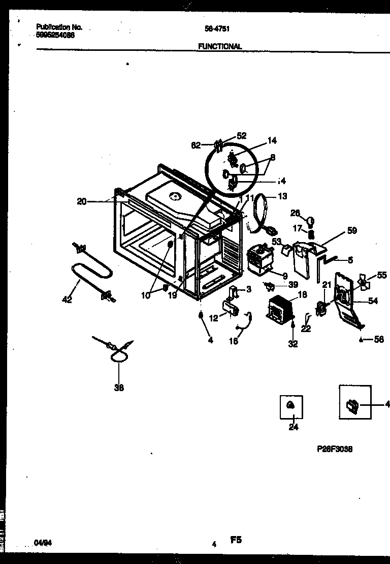 Tappan 56-4751-10-05 functional parts diagram