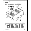 Tappan 72-3981-00-05 cooktop parts diagram