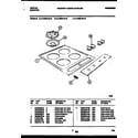 Tappan 14-2629-00-19 cooktop parts diagram