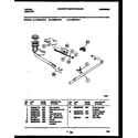 Tappan 14-2629-00-19 burner, manifold and gas control diagram