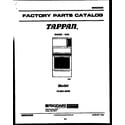 Tappan 72-3651-23-05 cover page diagram