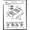 Tappan 72-3651-23-05 cooktop parts diagram