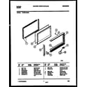 Tappan 72-3651-23-05 upper oven door parts diagram