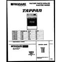 Tappan 31-2852-00-02 cover diagram