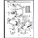 White-Westinghouse FU019ARW5 system and automatic defrost parts diagram