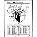 White-Westinghouse LA500JXF4 cabinet parts diagram