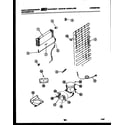White-Westinghouse RT174ZCW1 system and automatic defrost parts diagram