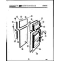 White-Westinghouse RT142GCW5 door parts diagram