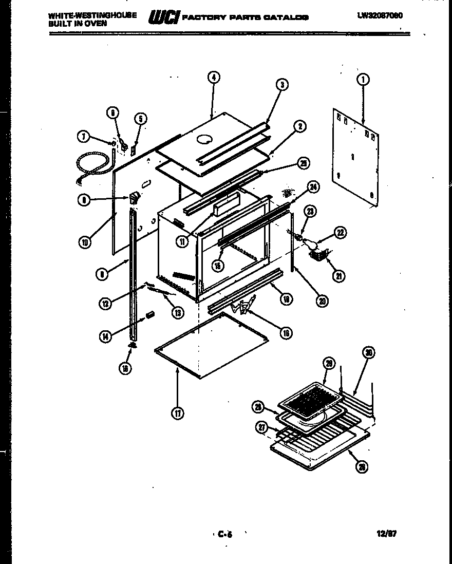 White-Westinghouse KB122G4 body parts diagram