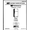 White-Westinghouse RT163GCW3 cover diagram