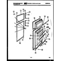 White-Westinghouse RT163GCW3 door parts diagram