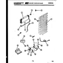 White-Westinghouse RT163GCW3 system and automatic defrost parts diagram
