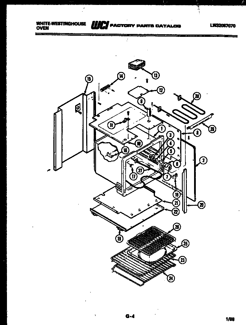 White-Westinghouse KB663GDM2 body parts diagram