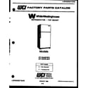 White-Westinghouse RT164HLF0 cover diagram