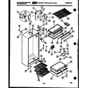 White-Westinghouse RT164HLF0 cabinet parts diagram
