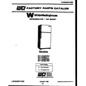 White-Westinghouse RT140GLD5 cover diagram