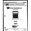 White-Westinghouse KF520GDW4 cover diagram