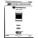 White-Westinghouse KF560GDH4 cover diagram