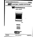 White-Westinghouse KF330JDW2 cover diagram