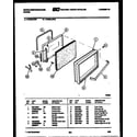 White-Westinghouse KF320JDH1 door parts diagram