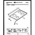 White-Westinghouse KF320JDH1 cooktop parts diagram