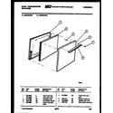 White-Westinghouse GF204KXW0 door parts diagram