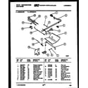 White-Westinghouse GF204KXW0 burner, manifold and gas control diagram