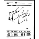White-Westinghouse GF300KXD0 door parts diagram