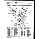 White-Westinghouse GF300KXD0 burner, manifold and gas control diagram