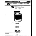 White-Westinghouse KF590HDF3 cover diagram