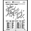 White-Westinghouse KF590HDF3 door parts diagram