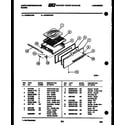 White-Westinghouse GF600KXD1 broiler drawer parts diagram