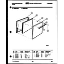 White-Westinghouse GF501KXD1 door parts diagram