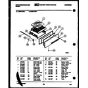 White-Westinghouse GF501KXD1 broiler drawer parts diagram