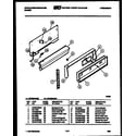 White-Westinghouse GF780KXW1 backguard diagram