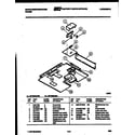 White-Westinghouse GF780KXW1 burner box parts diagram