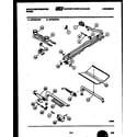 White-Westinghouse GF780KXW1 burner, manifold and gas control diagram