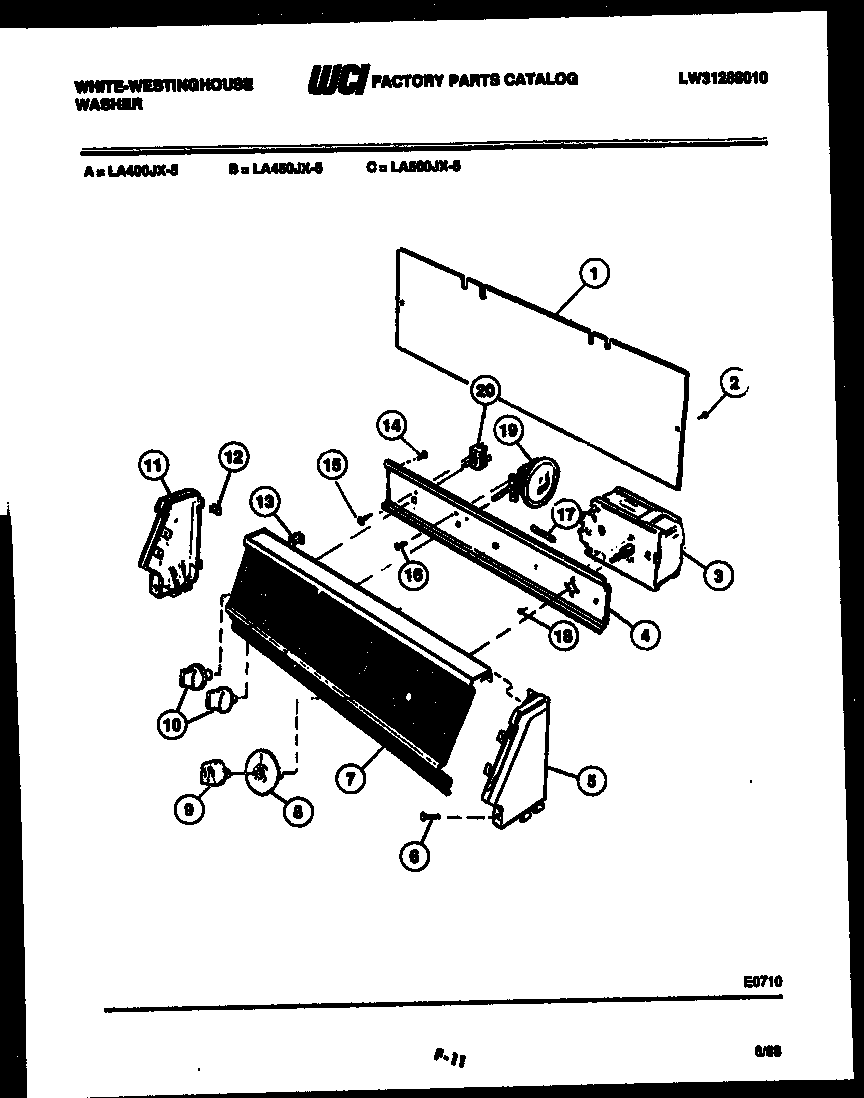 White-Westinghouse RT156HCF3 door parts diagram