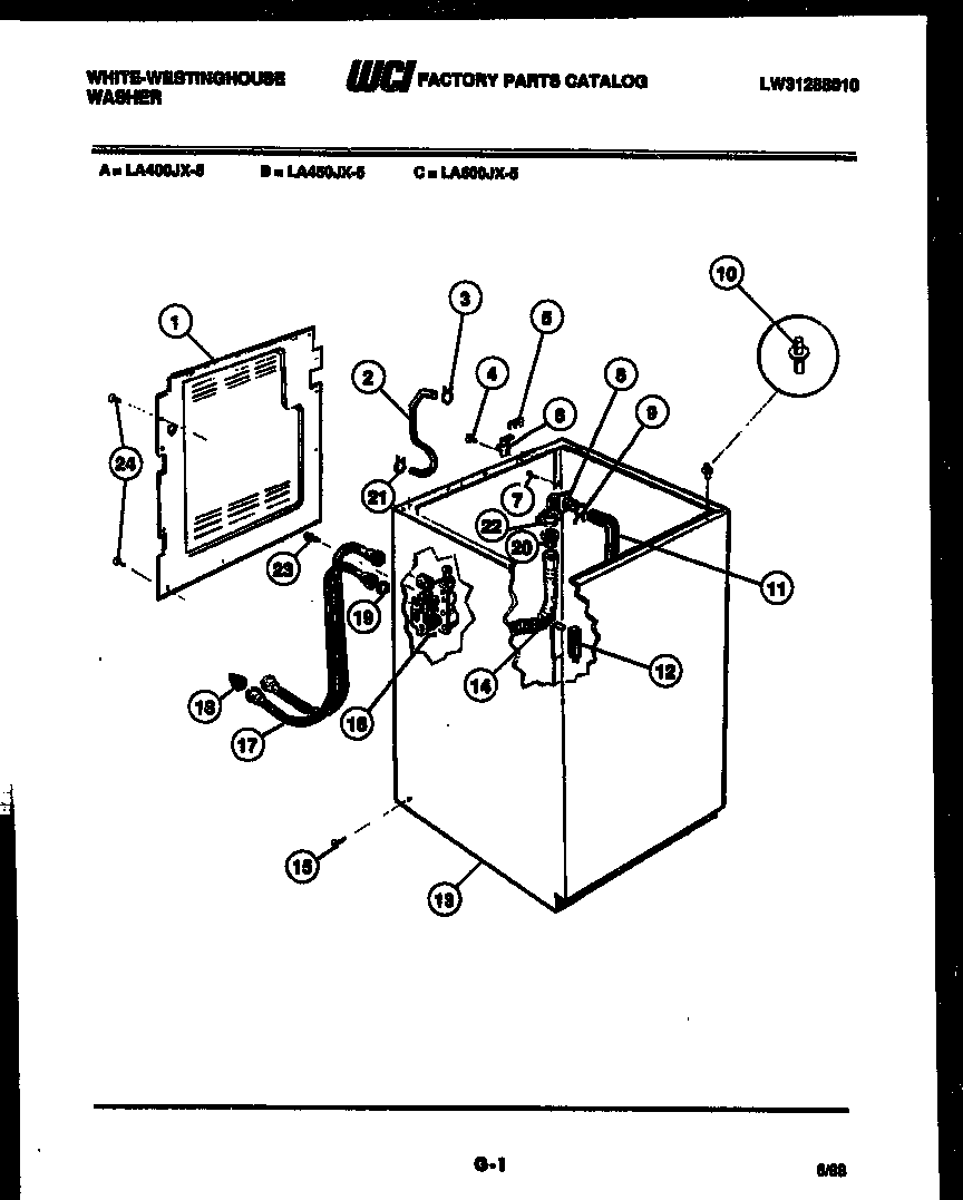 White-Westinghouse RT156HCF3 shelves and supports diagram