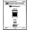 White-Westinghouse GF980KXD1 cover page diagram