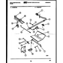 White-Westinghouse GF306KXD0 burner, manifold and gas control diagram