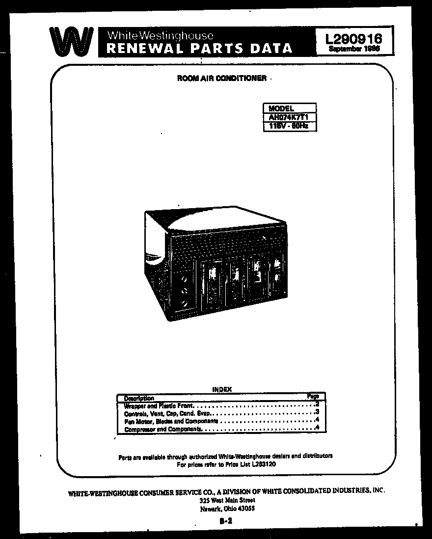 White-Westinghouse RT179LCW0 null diagram