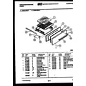 White-Westinghouse GF830HXW5 burner, manifold and gas control diagram