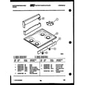 White-Westinghouse GF201HXW4 cooktop parts diagram