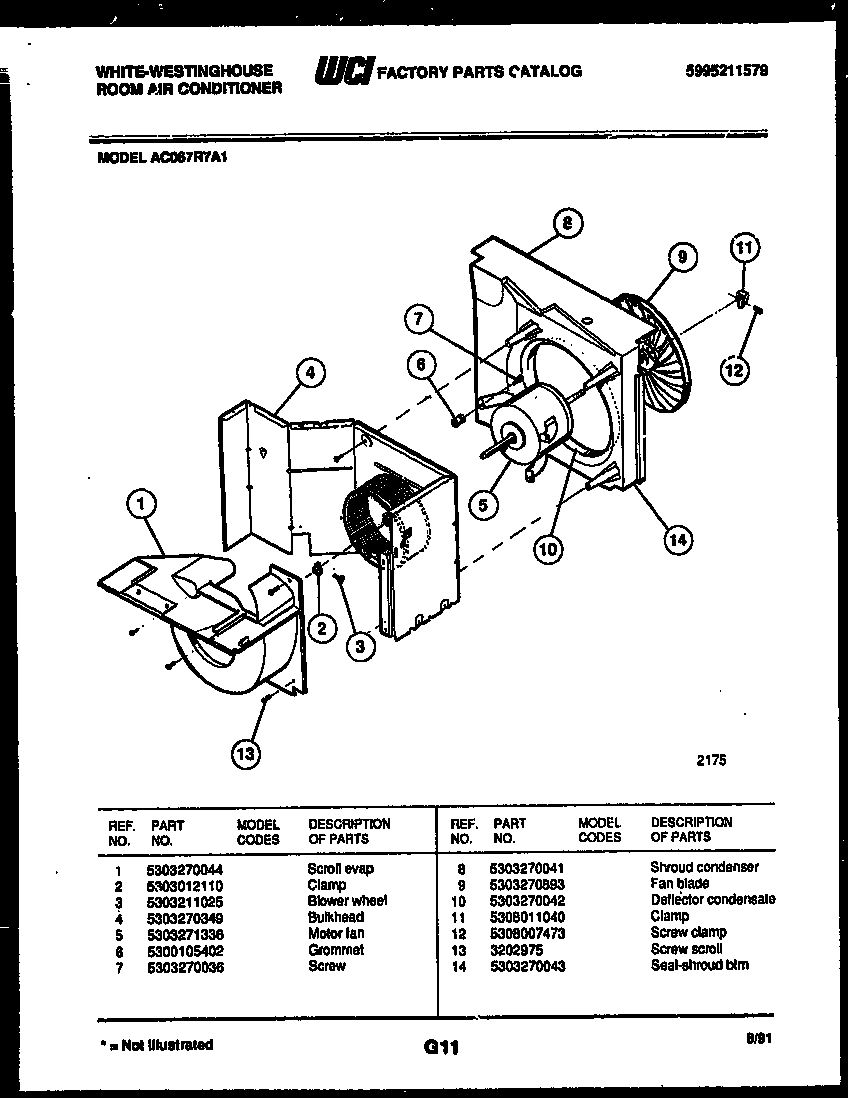 White-Westinghouse GF710HXD3 burner, manifold and gas control diagram