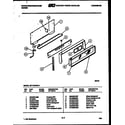 White-Westinghouse GF716HXD3 backguard diagram